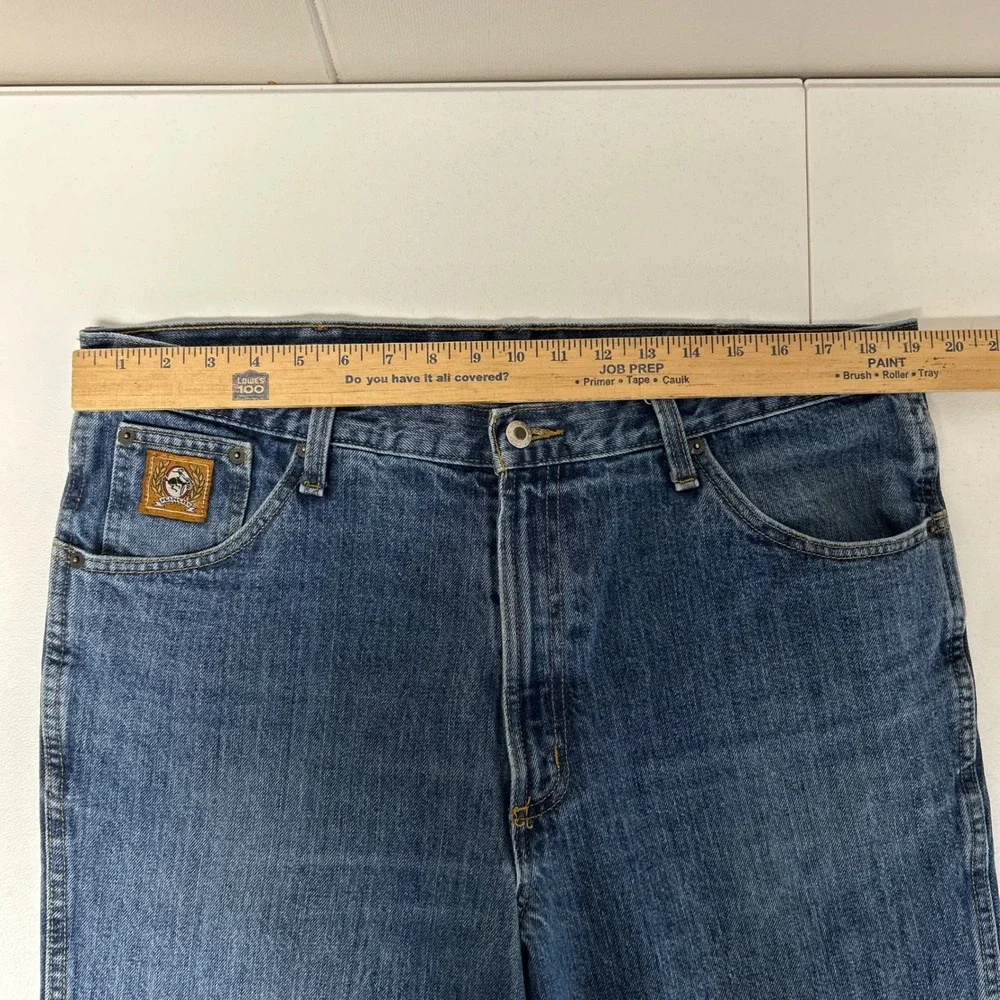 Cinch Jeans Mens 38x38 Blue Straight Leg Relaxed Fit Western Denim MB90532002
